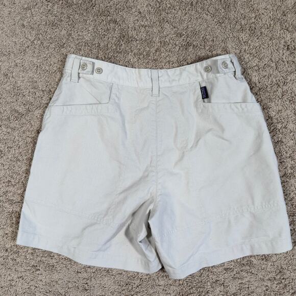 Patagonia Women's Stand-Up Shorts Size 10 Ivory 6” Hiking Canvas - Picture 2 of 8